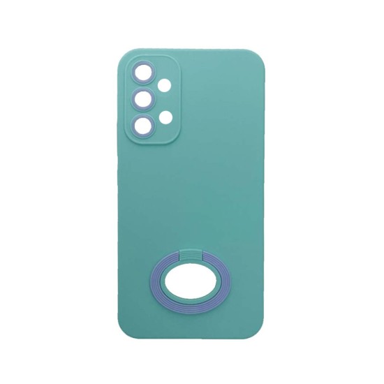 Silicone Case with Support Ring for Samsung Galaxy A13 4g Green